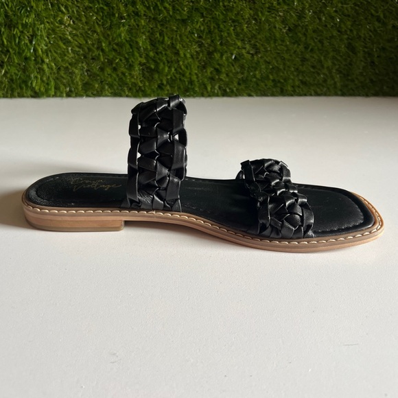 Crown Vintage Oleya Leather Double Braided Strap Sandals - Picture 5 of 10